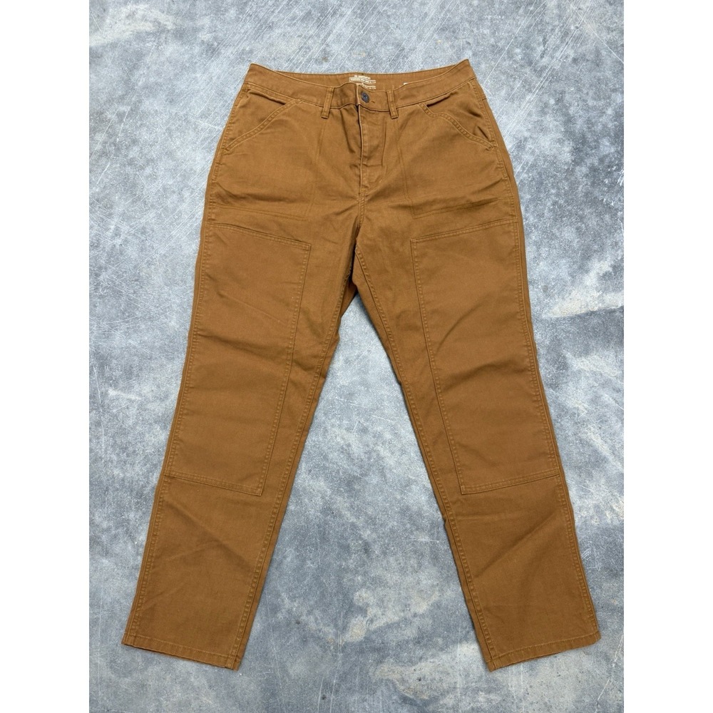 REI Co-op Pants Women's Size 16 Brown Trailsmith Double Knee Canvas Outdoor